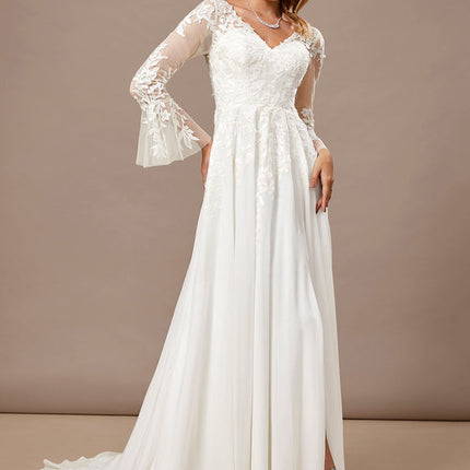 Robe De Mariee Trapeze Femme Ronde