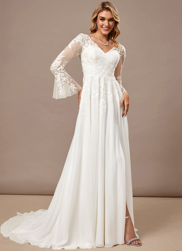 Robe De Mariee Trapeze Femme Ronde