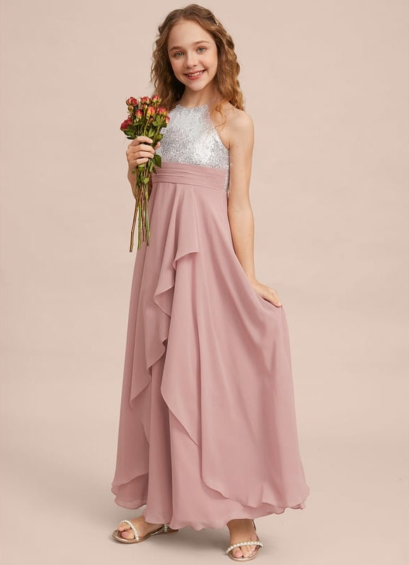 Robe Trapèze Poudrée Élégante