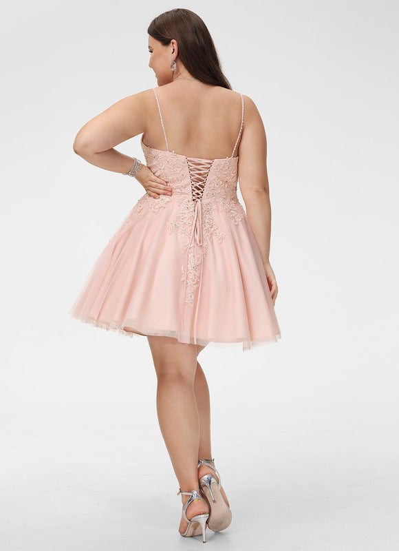 Robe Trapèze Rose Poudré Élégant - gallery 9
