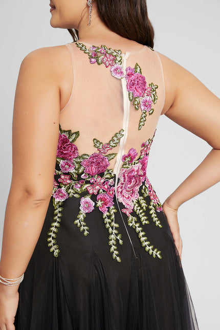 Robe Trapèze Fleur De Sombrelle - gallery 8