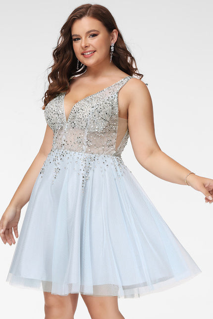 Robe Trapèze Ciel Pailleté - gallery 5