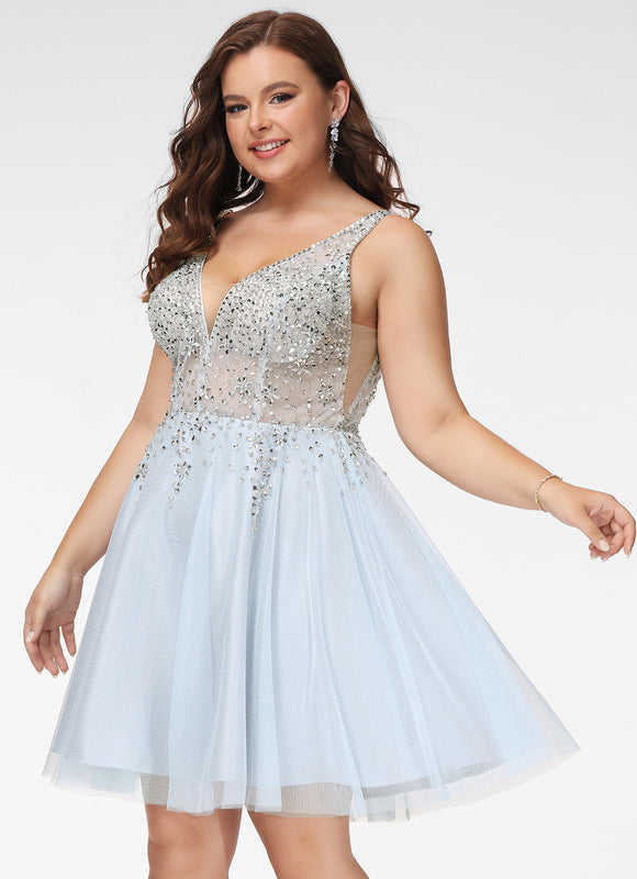 Robe Trapèze Ciel Pailleté - gallery 5