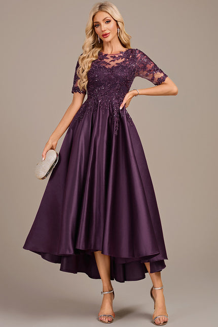 Robe Trapèze Violette Chic - gallery 1