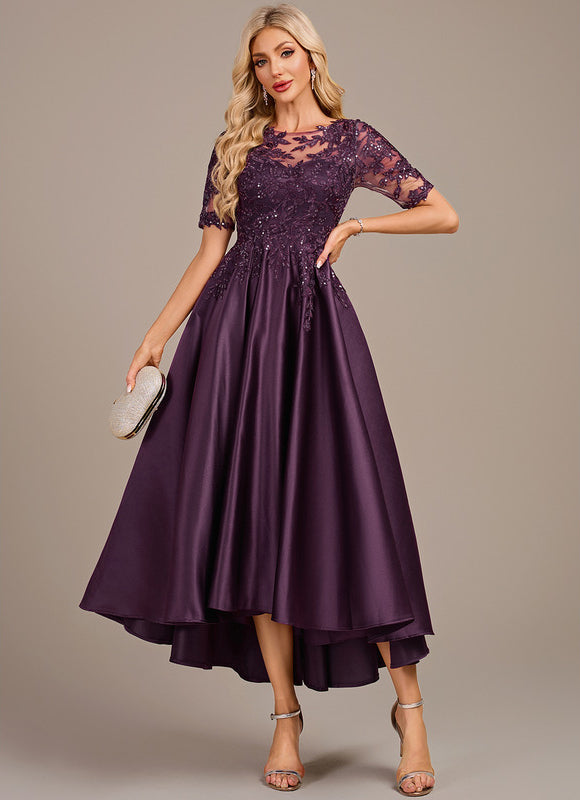 Robe Trapèze Violette Chic - gallery 1