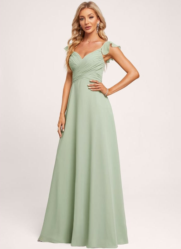 Robe Trapèze Mousseline Fendue