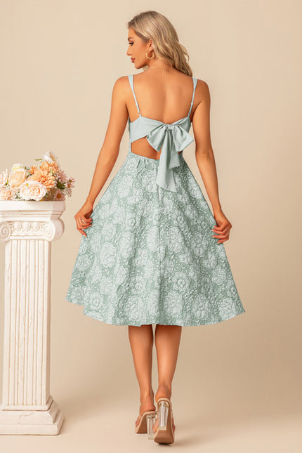 Robe Trapèze Fleurée Évanescence - gallery 8