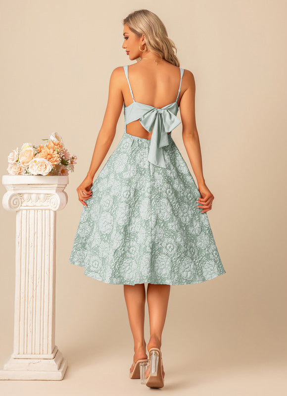 Robe Trapèze Fleurée Évanescence - gallery 8