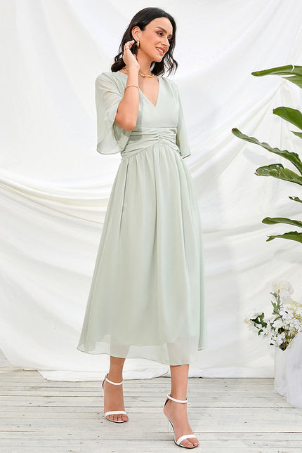 Robe Trapèze Chic Olivâtre - gallery 2