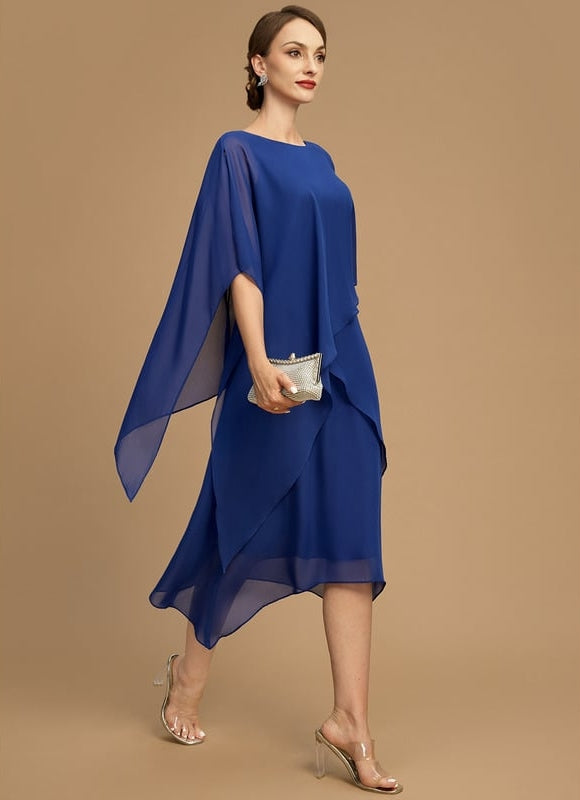 Robe Trapèze Vague Saphir - gallery 3