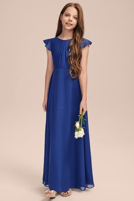 Robe Trapèze Bleu Doux Éclat