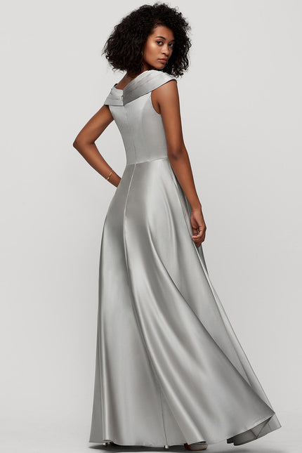 Robe Trapèze Satinée Élégante - gallery 1