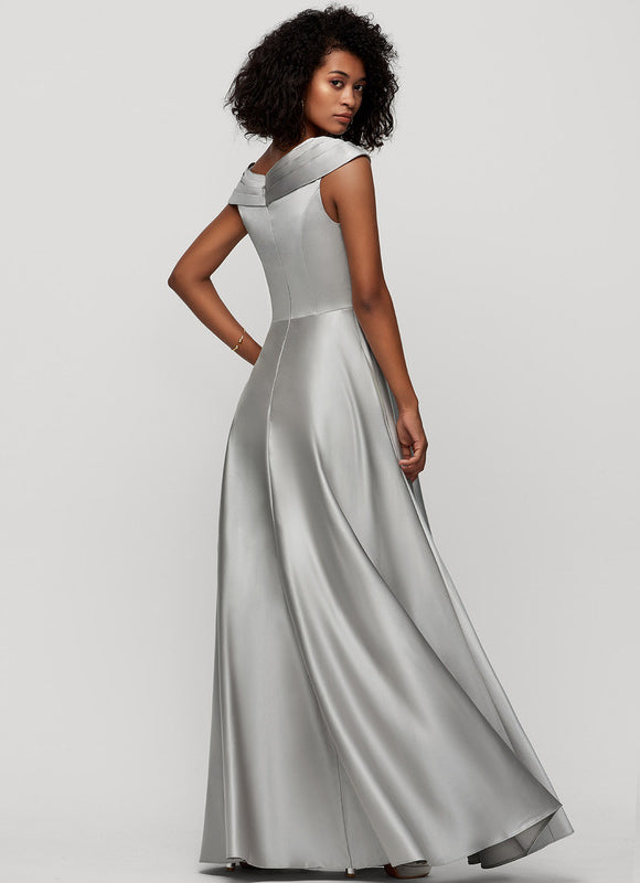 Robe Trapèze Satinée Élégante - gallery 1