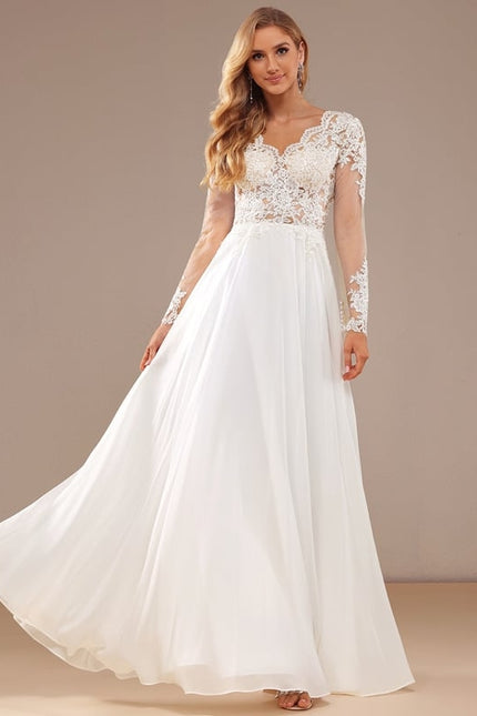 Robe Trapèze Éthérée Lumineuse - gallery 3