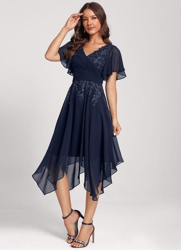 Robe Trapèze Chic Noir Dentelle - gallery 3