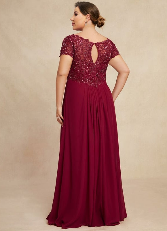 Robe Trapèze Rouge Velours Chic - gallery 6