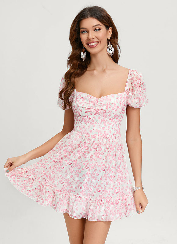 Robe Trapèze Floral Douceur
