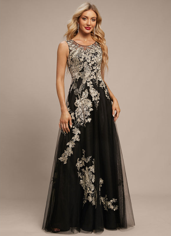 Robe Trapèze Aérienne Noir - gallery 4