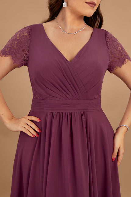 Robe Trapèze Dentelle Aérienne - gallery 8