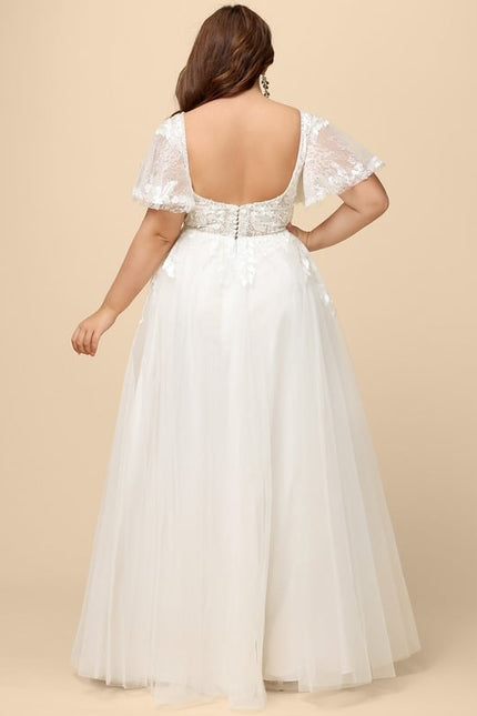 Robe Trapèze Luxe Évanescent - gallery 8