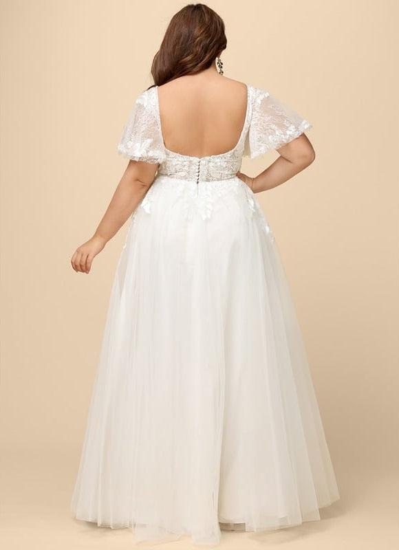 Robe Trapèze Luxe Évanescent - gallery 8