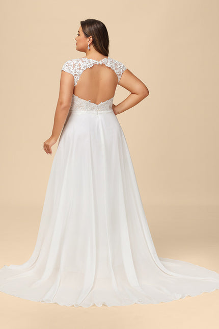 Robe Trapèze Éthérée Satinée - gallery 8