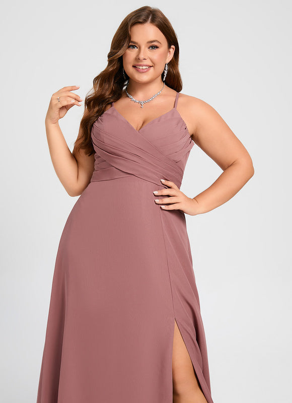 Robe Trapèze Longue Beige Élégante - gallery 9
