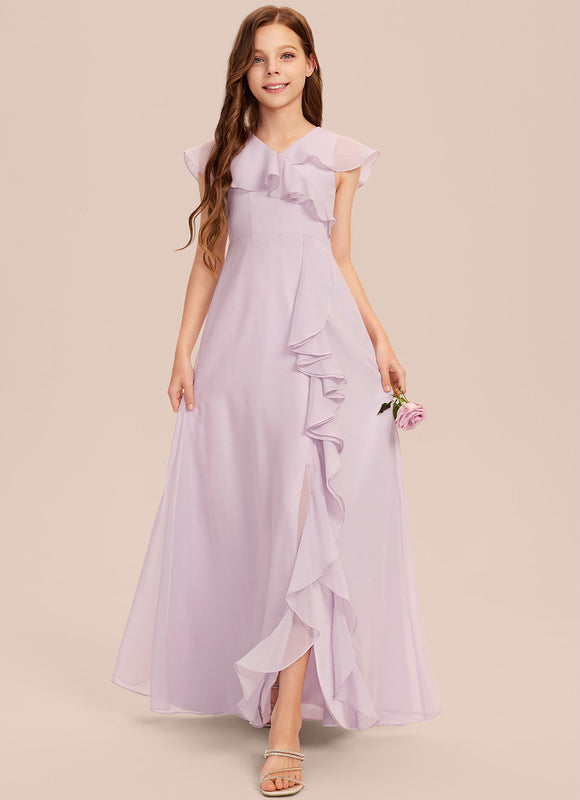 Robe Trapèze Bleu Céleste Aérien - gallery 7