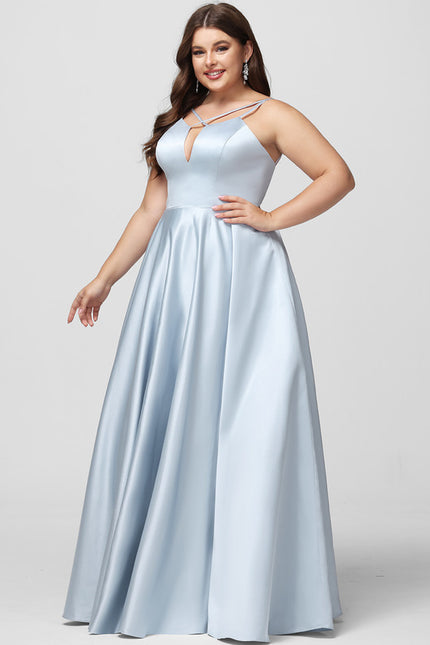 Robe Trapèze Éclat Satiné Doré - gallery 6