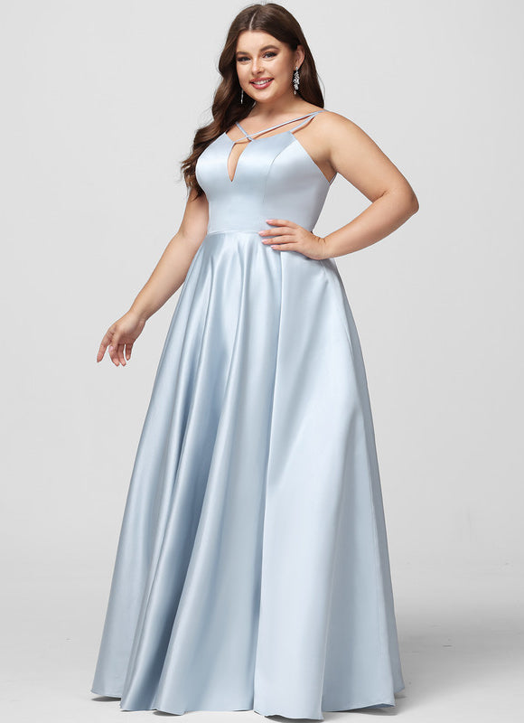 Robe Trapèze Éclat Satiné Doré - gallery 6