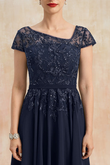 Robe Trapèze Chic Marine - gallery 6