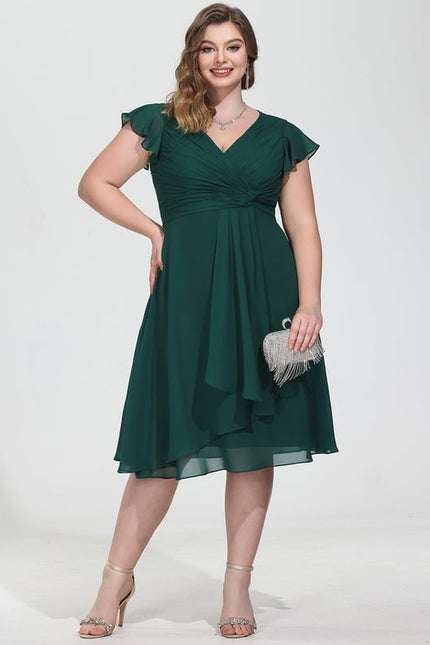 Robe Trapèze Drapé Élégant Chic - gallery 7