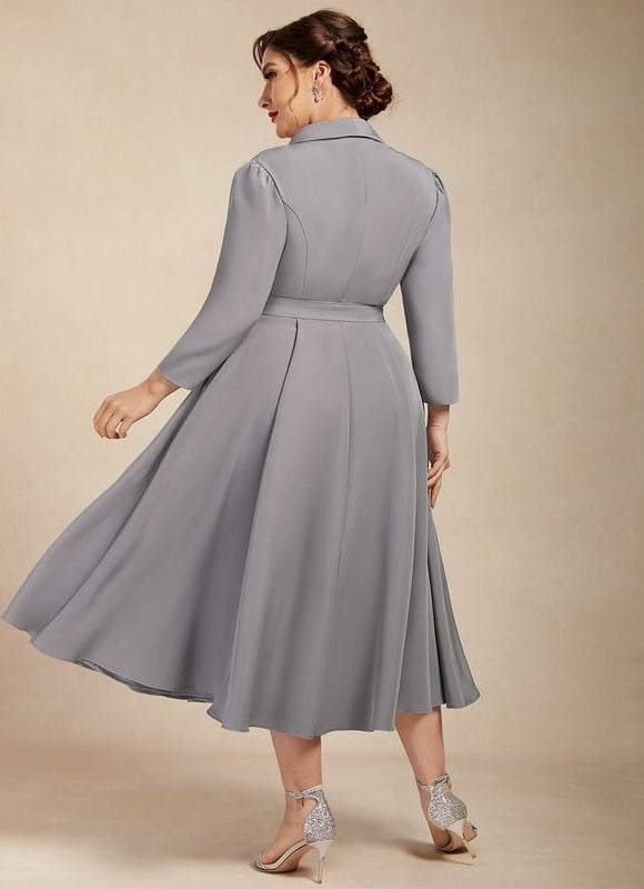 Robe Trapèze Gracieuse Élégance - gallery 8