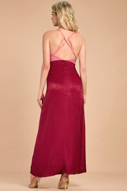 Robe Trapèze Rose Rubis - gallery 1