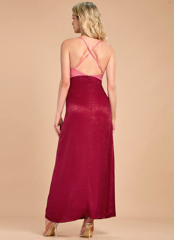 Robe Trapèze Rose Rubis - gallery 1