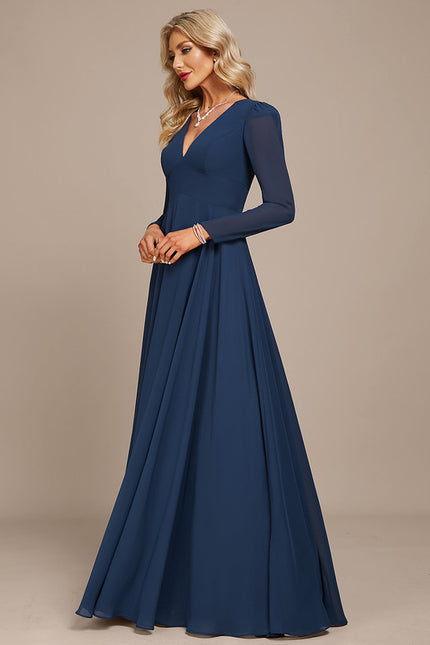 Robe Trapèze Gris Flottant - gallery 3