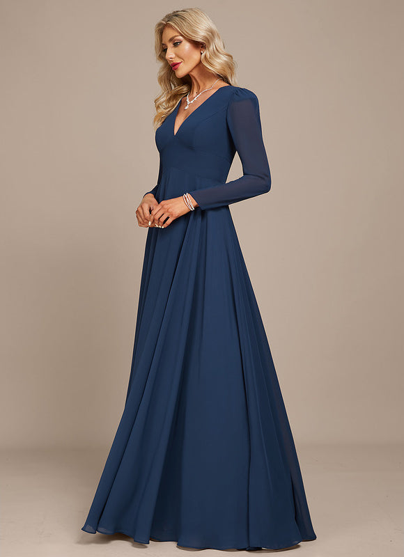 Robe Trapèze Gris Flottant - gallery 3