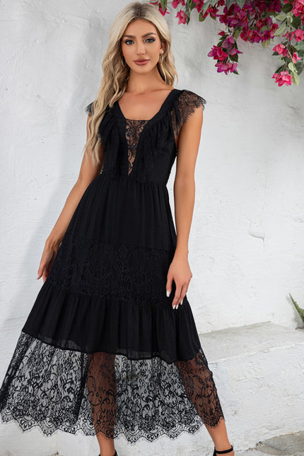 Robe Trapèze Noir Enchanté