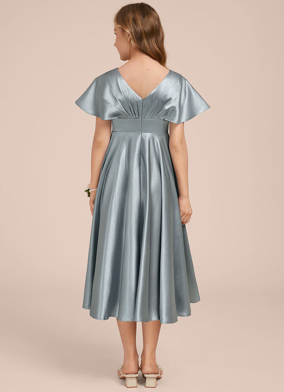Robe Trapèze Satin Irisé - gallery 1