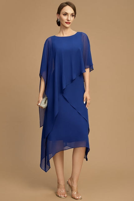 Robe Trapèze Vague Saphir - gallery 1