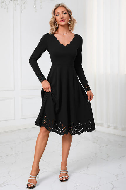 Robe Trapèze Midi Épure - gallery 3