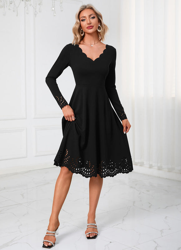 Robe Trapèze Midi Épure - gallery 3