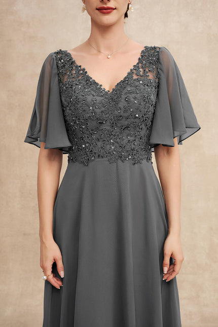 Robe Trapèze Satinée Étoilée - gallery 7