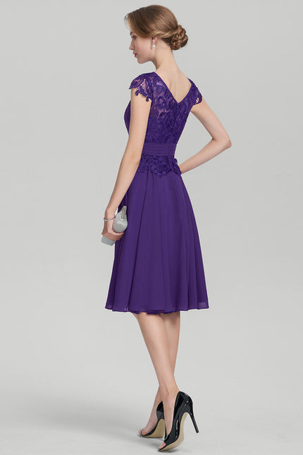 Robe Trapèze Harmonie Écarlate - gallery 4