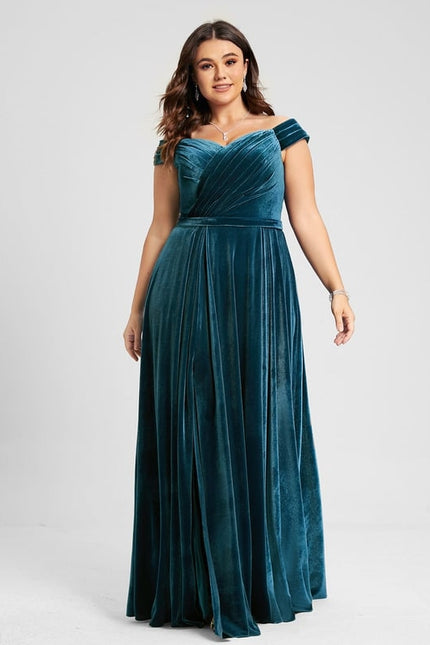 Robe Trapèze Velours Émeraude - gallery 6