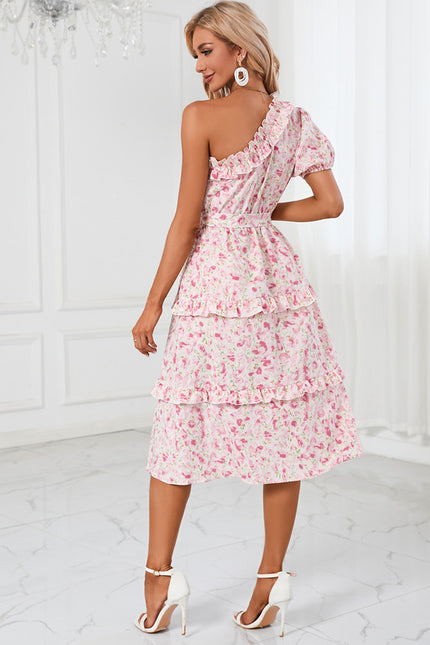 Robe Trapèze Flottante Fleurie - gallery 5