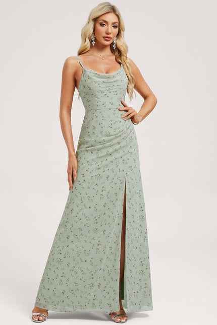 Robe Trapèze Flottante Olive - gallery 2