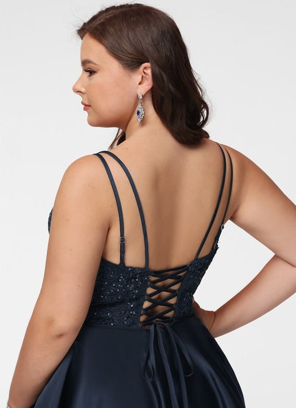 Robe Trapèze Rêve Rosé Satiné - gallery 5