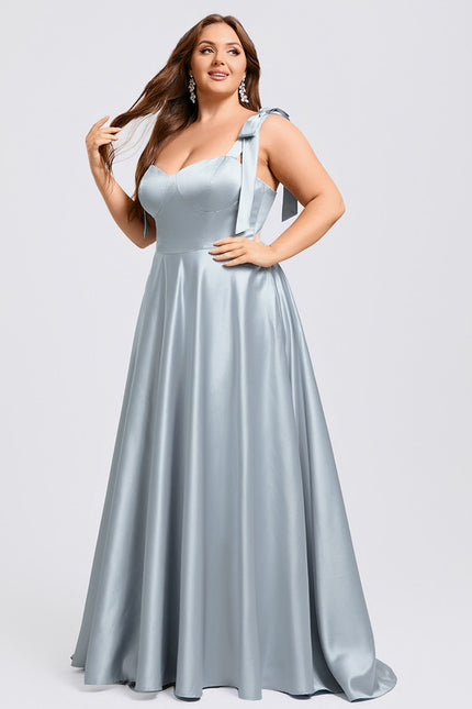 Robe Trapèze Ciel Satiné Chic - gallery 7