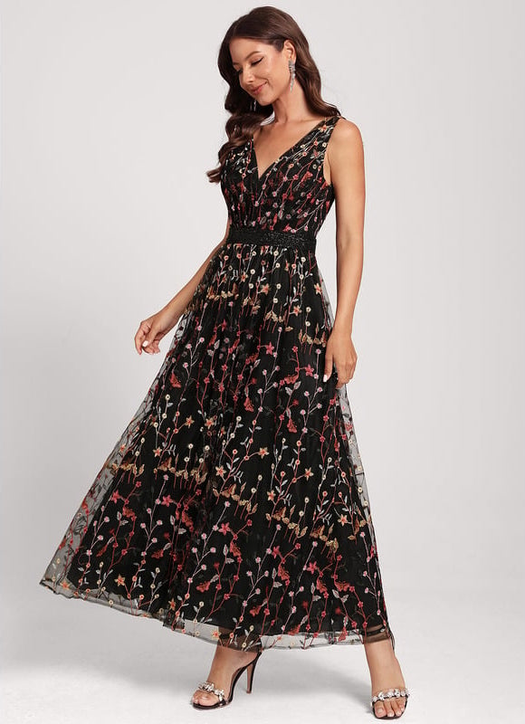 Robe Trapèze Énigme Florale - gallery 5